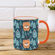 Load image into Gallery viewer, Christmas Forest Gremlin Pomeranian Coffee Mug-2