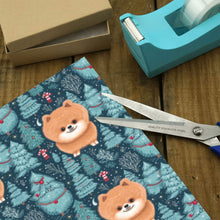 Load image into Gallery viewer, Christmas Forest Gremlin Pomeranian Gift Wrapping Paper - 2 Rolls-Christmas Ornament-Christmas,Pomeranian,Wrapping Paper-2