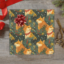 Load image into Gallery viewer, Christmas Forest Shiba Inus Gift Wrapping Paper - 2 Rolls-Christmas Ornament-Christmas,Shiba Inu,Wrapping Paper-4