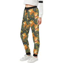 Load image into Gallery viewer, Christmas Forest Shiba Inus Unisex Sweatpants-Apparel-Apparel, Christmas, Dog Dad Gifts, Dog Mom Gifts, Pajamas, Shiba Inu-2