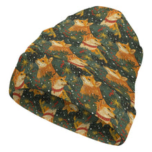 Load image into Gallery viewer, Christmas Forest Shiba Inus Warm Christmas Beanie-Accessories-Accessories, Christmas, Dog Mom Gifts, Hats, Shiba Inu-ONE SIZE-4