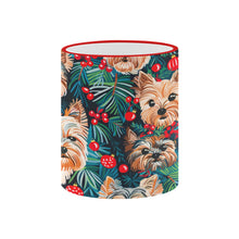 Load image into Gallery viewer, Christmas Forest Yorkies Coffee Mug-6