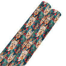 Load image into Gallery viewer, Christmas Forest Yorkies Gift Wrapping Paper - 2 Rolls-Christmas Ornament-Christmas,Wrapping Paper,Yorkshire Terrier-5