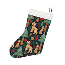 Load image into Gallery viewer, Christmas Frolic Goldendoodles Christmas Stocking-Christmas Ornament-Christmas, Goldendoodle, Home Decor-26X42CM-White1-4