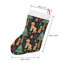 Load image into Gallery viewer, Christmas Frolic Goldendoodles Christmas Stocking-Christmas Ornament-Christmas, Goldendoodle, Home Decor-7