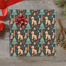Load image into Gallery viewer, Christmas Frolic Goldendoodles Gift Wrapping Paper - 2 Rolls-Christmas Ornament-Christmas,Goldendoodle,Wrapping Paper-1