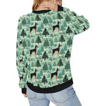 Load image into Gallery viewer, Christmas Glades Guardian Doberman Sweatshirt for Women-Apparel-Apparel, Christmas, Doberman, Dog Mom Gifts, Sweatshirt-2