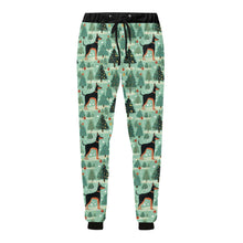 Load image into Gallery viewer, Christmas Glades Guardian Doberman Unisex Sweatpants-Apparel-Apparel, Christmas, Doberman, Dog Dad Gifts, Dog Mom Gifts, Pajamas-4