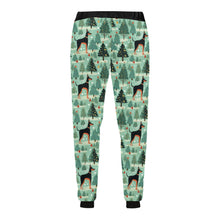 Load image into Gallery viewer, Christmas Glades Guardian Doberman Unisex Sweatpants-Apparel-Apparel, Christmas, Doberman, Dog Dad Gifts, Dog Mom Gifts, Pajamas-5