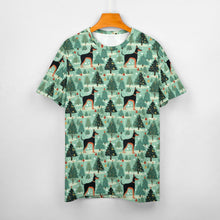 Load image into Gallery viewer, Christmas Glades Guardian Doberman Women&#39;s Cotton T-Shirt-Apparel-Apparel, Christmas, Doberman, Dog Mom Gifts, T Shirt-4