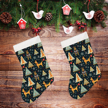 Christmas Groove Guardian German Shepherds Christmas Stocking 26x42cm White 2 360x