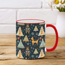 Load image into Gallery viewer, Christmas Groove Guardian German Shepherds Coffee Mug-2