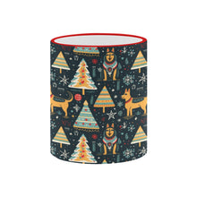 Load image into Gallery viewer, Christmas Groove Guardian German Shepherds Coffee Mug-3