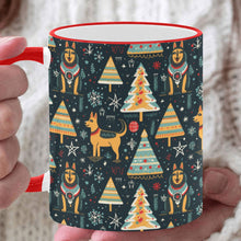 Load image into Gallery viewer, Christmas Groove Guardian German Shepherds Coffee Mug-White3-ONE SIZE-1