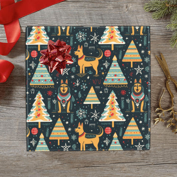 Christmas Groove Guardian German Shepherds Gift Wrapping Paper 2 Rolls 360x
