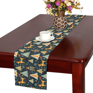 Christmas Groove Guardian German Shepherds Table Runner One Size 360x