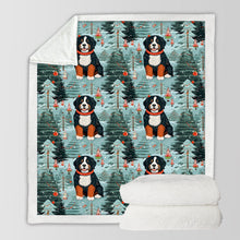 Load image into Gallery viewer, Christmas Jubilee Bernese Mountain Dog Soft Warm Fleece Blanket-Blanket-Bernese Mountain Dog, Blankets, Christmas, Dog Dad Gifts, Dog Mom Gifts, Home Decor-10