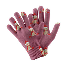 Load image into Gallery viewer, Christmas Labrador Love Touch Screen Gloves-Accessories-Accessories, Dog Dad Gifts, Dog Mom Gifts, Gloves, Labrador-Rose gold-4