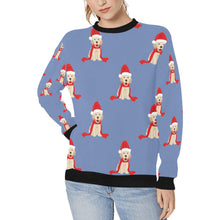 Load image into Gallery viewer, Christmas Labrador Love Women&#39;s Sweatshirt-Apparel-Apparel, Labrador, Sweatshirt-CornflowerBlue-XS-10