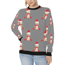 Load image into Gallery viewer, Christmas Labrador Love Women&#39;s Sweatshirt-Apparel-Apparel, Labrador, Sweatshirt-Gray-XS-14