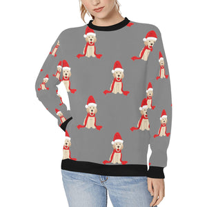 Christmas Labrador Love Women's Sweatshirt-Apparel-Apparel, Labrador, Sweatshirt-Gray-XS-14