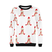 Load image into Gallery viewer, Christmas Labrador Love Women&#39;s Sweatshirt-Apparel-Apparel, Labrador, Sweatshirt-3
