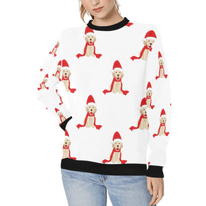 Christmas Labrador Love Women's Sweatshirt-Apparel-Apparel, Labrador, Sweatshirt-White-XS-1