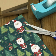 Load image into Gallery viewer, Christmas Masquerade Maltese Gift Wrapping Paper - 2 Rolls-Christmas Ornament-Christmas,Maltese,Wrapping Paper-3