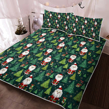 Load image into Gallery viewer, Christmas Masquerade Maltese Quilt Blanket Bedding Set-Bedding-Bedding, Blankets, Christmas, Home Decor, Maltese-2