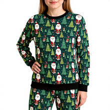Load image into Gallery viewer, Christmas Masquerade Maltese Women's Holiday Lounge Pajama Set-Pajamas-Apparel,Christmas,Dog Mom Gifts,Maltese,Pajamas-2
