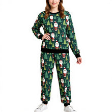 Load image into Gallery viewer, Christmas Masquerade Maltese Women's Holiday Lounge Pajama Set-Pajamas-Apparel,Christmas,Dog Mom Gifts,Maltese,Pajamas-3