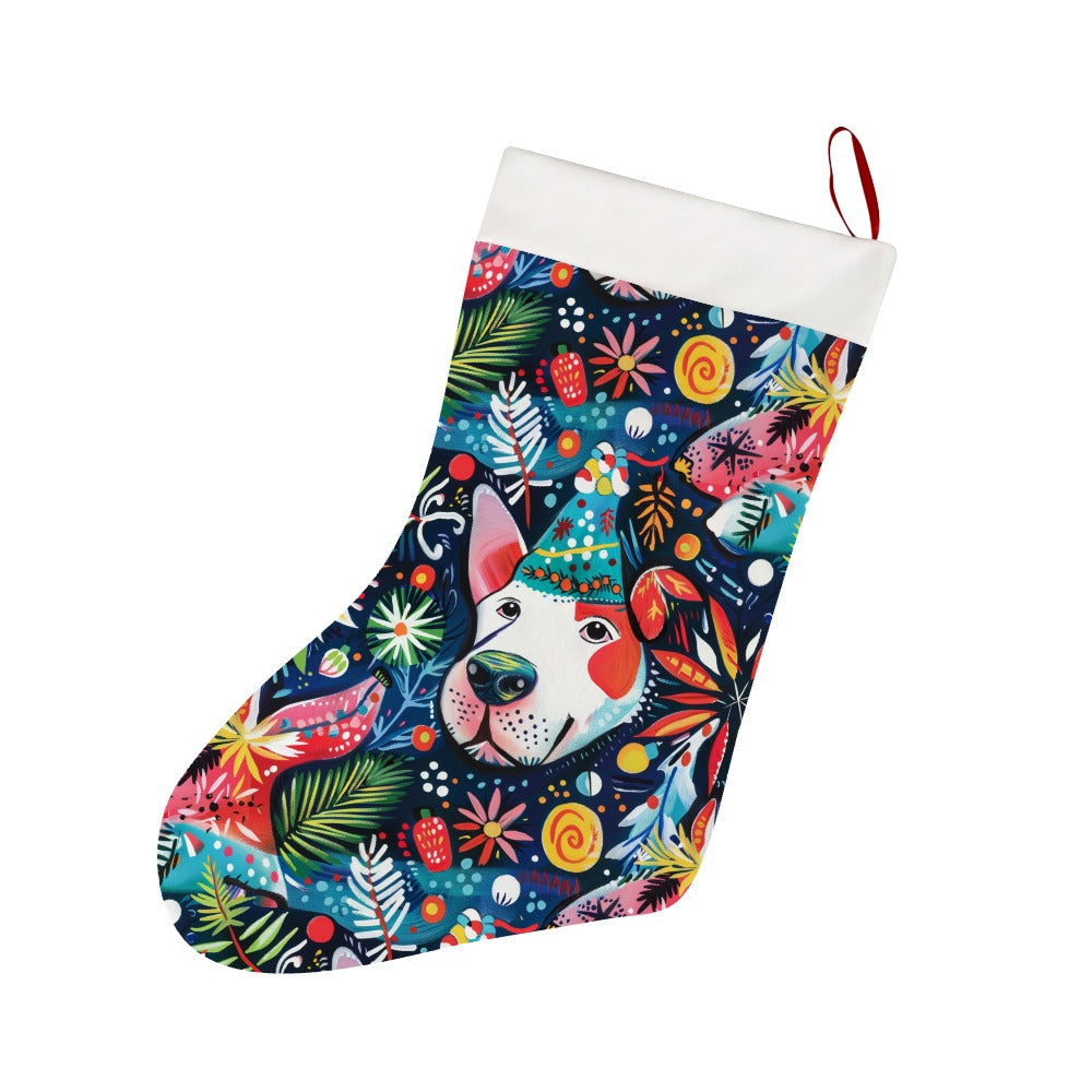 Christmas Pit Bull Party Palette Christmas Stocking 26x42cm White1 5f353731 C2c8 4f02 97ee 5c6f0b07ca4f