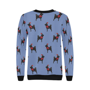 Christmas Shiba Love Women's Sweatshirt-Apparel-Apparel, Shiba Inu, Sweatshirt-12