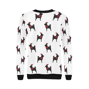 Christmas Shiba Love Women's Sweatshirt-Apparel-Apparel, Shiba Inu, Sweatshirt-2