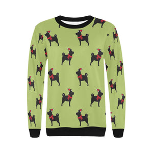 Christmas Shiba Love Women's Sweatshirt-Apparel-Apparel, Shiba Inu, Sweatshirt-5