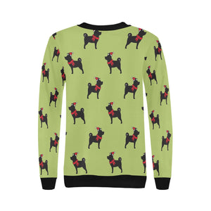 Christmas Shiba Love Women's Sweatshirt-Apparel-Apparel, Shiba Inu, Sweatshirt-7