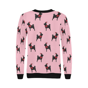 Christmas Shiba Love Women's Sweatshirt-Apparel-Apparel, Shiba Inu, Sweatshirt-9