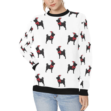 Christmas Shiba Love Womens Sweatshirt 360x