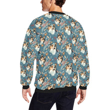 Load image into Gallery viewer, Christmas Snowflake Shelties Fuzzy Sweatshirt for Men-Apparel-Apparel, Christmas, Dog Dad Gifts, Sheltie, Sweatshirt-2