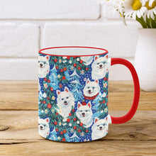 Load image into Gallery viewer, Christmas Trees Frolic American Eskies Coffee Mug-3