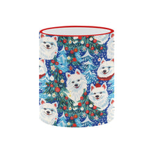 Load image into Gallery viewer, Christmas Trees Frolic American Eskies Coffee Mug-4