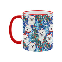 Load image into Gallery viewer, Christmas Trees Frolic American Eskies Coffee Mug-5