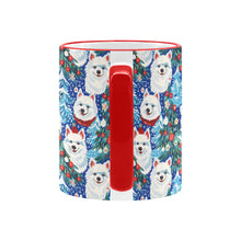 Load image into Gallery viewer, Christmas Trees Frolic American Eskies Coffee Mug-6