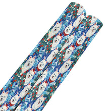 Load image into Gallery viewer, Christmas Trees Frolic American Eskies Gift Wrapping Paper - 2 Rolls-Christmas Ornament-American Eskimo Dog,Christmas,Wrapping Paper-American Eskimo Dog-5