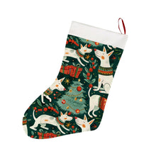 Load image into Gallery viewer, Christmas Wonderland Bull Terriers Christmas Stocking-Christmas Ornament-Bull Terrier, Christmas, Home Decor-26X42CM-White1-1