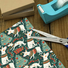 Load image into Gallery viewer, Christmas Wonderland Bull Terriers Gift Wrapping Paper - 2 Rolls-Christmas Ornament-Bull Terrier,Christmas,Wrapping Paper-5