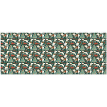 Load image into Gallery viewer, Christmas Wonderland Bull Terriers Gift Wrapping Paper - 2 Rolls-Christmas Ornament-Bull Terrier,Christmas,Wrapping Paper-DarkGreen-ONE SIZE-1