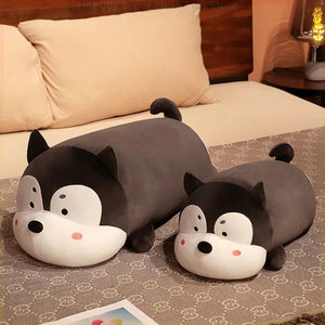 Chubby Kawaii Husky Stuffed Animal Plush Pillows-12