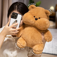 Load image into Gallery viewer, Chunky Round-Bellied Red English Bulldog Stuffed Animal Plush Toy-3