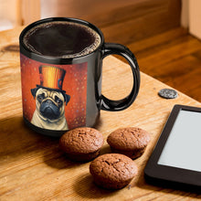 Load image into Gallery viewer, Circus Ringmaster Pug Coffee Mug-ONE SIZE-Black-1